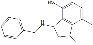 1,7-dimethyl-3-[(pyridin-2-ylmethyl)amino]-2,3-dihydro-1H-inden-4-ol