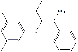 1-[(1-amino-3-methyl-1-phenylbutan-2-yl)oxy]-3,5-dimethylbenzene 化学構造式