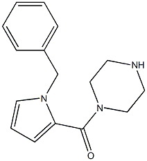 1-[(1-benzyl-1H-pyrrol-2-yl)carbonyl]piperazine Structure