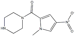 1-[(1-methyl-4-nitro-1H-pyrrol-2-yl)carbonyl]piperazine,,结构式