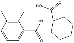 1-[(2,3-dimethylbenzoyl)amino]cyclohexanecarboxylic acid 结构式