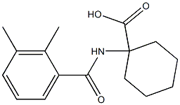 1-[(2,3-dimethylbenzoyl)amino]cyclohexanecarboxylic acid,,结构式