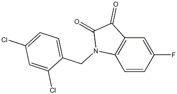 1-[(2,4-dichlorophenyl)methyl]-5-fluoro-2,3-dihydro-1H-indole-2,3-dione