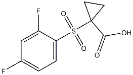 1-[(2,4-difluorophenyl)sulfonyl]cyclopropanecarboxylic acid
