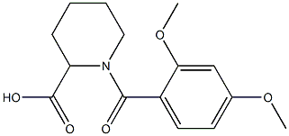 1-[(2,4-dimethoxyphenyl)carbonyl]piperidine-2-carboxylic acid