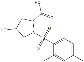  1-[(2,4-dimethylbenzene)sulfonyl]-4-hydroxypyrrolidine-2-carboxylic acid