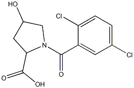 1-[(2,5-dichlorophenyl)carbonyl]-4-hydroxypyrrolidine-2-carboxylic acid