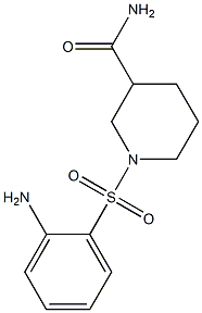 1-[(2-aminophenyl)sulfonyl]piperidine-3-carboxamide Struktur