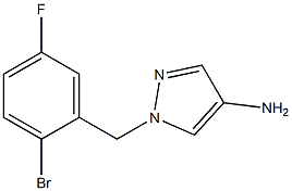 1-[(2-bromo-5-fluorophenyl)methyl]-1H-pyrazol-4-amine