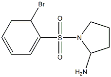1-[(2-bromobenzene)sulfonyl]pyrrolidin-2-amine Structure