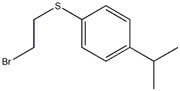 1-[(2-bromoethyl)sulfanyl]-4-(propan-2-yl)benzene Structure