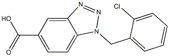 1-[(2-chlorophenyl)methyl]-1H-1,2,3-benzotriazole-5-carboxylic acid