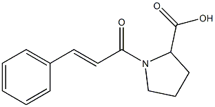 1-[(2E)-3-phenylprop-2-enoyl]pyrrolidine-2-carboxylic acid Structure