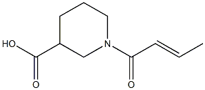 1-[(2E)-but-2-enoyl]piperidine-3-carboxylic acid Struktur
