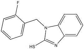 1-[(2-fluorophenyl)methyl]-1H-1,3-benzodiazole-2-thiol Structure