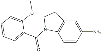 1-[(2-methoxyphenyl)carbonyl]-2,3-dihydro-1H-indol-5-amine,,结构式