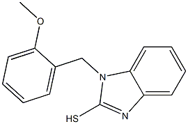 1-[(2-methoxyphenyl)methyl]-1H-1,3-benzodiazole-2-thiol 化学構造式
