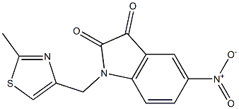 1-[(2-methyl-1,3-thiazol-4-yl)methyl]-5-nitro-2,3-dihydro-1H-indole-2,3-dione