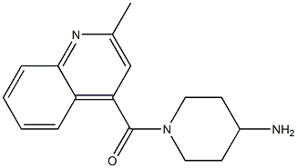 1-[(2-methylquinolin-4-yl)carbonyl]piperidin-4-amine,,结构式