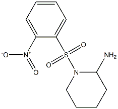 1-[(2-nitrobenzene)sulfonyl]piperidin-2-amine,,结构式