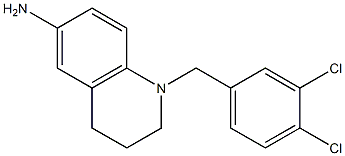 1-[(3,4-dichlorophenyl)methyl]-1,2,3,4-tetrahydroquinolin-6-amine,,结构式