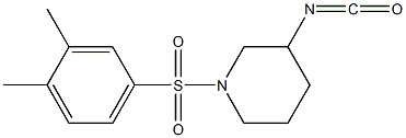 1-[(3,4-dimethylbenzene)sulfonyl]-3-isocyanatopiperidine Structure