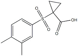 1-[(3,4-dimethylphenyl)sulfonyl]cyclopropanecarboxylic acid|