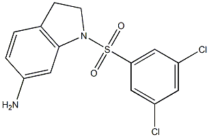  1-[(3,5-dichlorobenzene)sulfonyl]-2,3-dihydro-1H-indol-6-amine