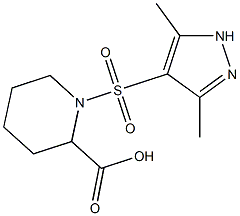 1-[(3,5-dimethyl-1H-pyrazol-4-yl)sulfonyl]piperidine-2-carboxylic acid