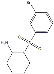 1-[(3-bromobenzene)sulfonyl]piperidin-2-amine,,结构式