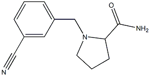 1-[(3-cyanophenyl)methyl]pyrrolidine-2-carboxamide Structure