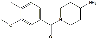 1-[(3-methoxy-4-methylphenyl)carbonyl]piperidin-4-amine,,结构式