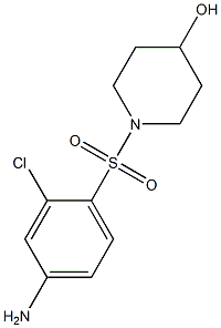 1-[(4-amino-2-chlorobenzene)sulfonyl]piperidin-4-ol,,结构式