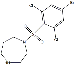 1-[(4-bromo-2,6-dichlorobenzene)sulfonyl]-1,4-diazepane|