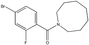 1-[(4-bromo-2-fluorophenyl)carbonyl]azocane 化学構造式