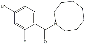 1-[(4-bromo-2-fluorophenyl)carbonyl]azocane Structure