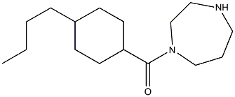 1-[(4-butylcyclohexyl)carbonyl]-1,4-diazepane Struktur