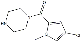 1-[(4-chloro-1-methyl-1H-pyrrol-2-yl)carbonyl]piperazine,,结构式