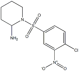 1-[(4-chloro-3-nitrobenzene)sulfonyl]piperidin-2-amine Structure