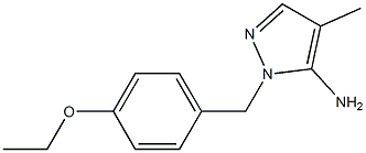 1-[(4-ethoxyphenyl)methyl]-4-methyl-1H-pyrazol-5-amine Structure