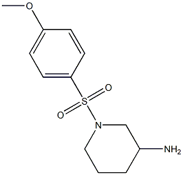 1-[(4-methoxybenzene)sulfonyl]piperidin-3-amine Struktur