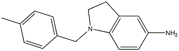 1-[(4-methylphenyl)methyl]-2,3-dihydro-1H-indol-5-amine 结构式