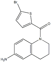 1-[(5-bromothiophen-2-yl)carbonyl]-1,2,3,4-tetrahydroquinolin-6-amine Struktur