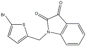 1-[(5-bromothiophen-2-yl)methyl]-2,3-dihydro-1H-indole-2,3-dione Structure