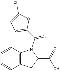  1-[(5-chlorofuran-2-yl)carbonyl]-2,3-dihydro-1H-indole-2-carboxylic acid