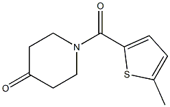 1-[(5-methylthien-2-yl)carbonyl]piperidin-4-one 结构式