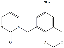 1-[(6-amino-2,4-dihydro-1,3-benzodioxin-8-yl)methyl]-1,2-dihydropyrimidin-2-one