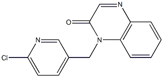 1-[(6-chloropyridin-3-yl)methyl]-1,2-dihydroquinoxalin-2-one Structure