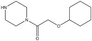 1-[(cyclohexyloxy)acetyl]piperazine Struktur