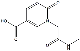 1-[(methylcarbamoyl)methyl]-6-oxo-1,6-dihydropyridine-3-carboxylic acid Structure